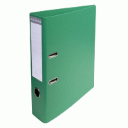 Exacompta Lot de 10 Classeur à levier A4, dos 70mm, recouvert PVC, coloris vert - vert 53743E_0