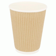 Gobelet boissons chaudes double paroi carton ondulé 36cl - par 1000