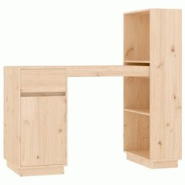 Helloshop26 - Bureau table poste de travail meuble d'ordinateur informatique étude 110 x 53 x 117 cm bois massif de pin brun 02_0023371 - 3000214288 Helloshop26 - Bureau table poste de travail meuble d'ordinateur informatique étude 110 x 53 x 117 cm bois massif de pin brun 02_0023371 - 3000214288