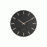 Horloge moderne métal Charm 30 cm Noir Karlsson - noir inox 8714302657276