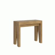 Itamoby Console extensible 90x40/300 cm Naxy Quercia Natura - marron VECONAXYXX300-QN