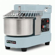 Pétrin à pâte bleu 8 Litres sur pieds avec tête et cuve fixe (220V) PREMIUM - GOLDINOX - Acier inoxydable 18/0 3701770836611