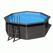 Piscine ronde composite ø4,10m x h: 1,24m - filtration à sable