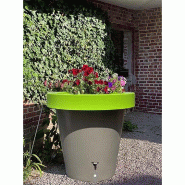 PLAST'UP ROTOMOULAGE Carré de plantation récupérateur d'eau de pluie lluvia  420l - TAUPEVERT - marron 0034966360946