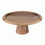 Présentoir à gâteau en acacia 305(Ø) x 127(H)mm | Olympia - FE150