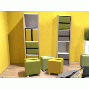 Armoire ouverte 4 cases Yam's en mélaminé Armoire ouverte 4 cases Yam's en mélaminé