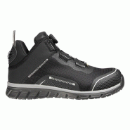 Safety Jogger - Chaussures de sécurité mi-hautes sportives ultralégères antidérapantes à fermeture TLS LIGERO2 noir S1P Noir Taille 43 - 43 noir