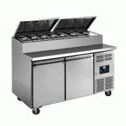 Saladette réfrigérée à capot - 2 portes EN 60x40 et emplacement 6 bacs GN 1/3 | L2g - SH20008