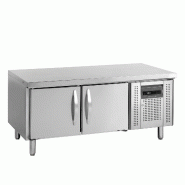 Soubassement réfrigéré UC5210 2 portes Inox TEFCOLD
