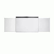 Vanerum Tableau Triptyque SOLUTION Tableau pour VPI tactile, H130xL200 cm émail e3 blanc feutre, ave