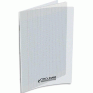 CONQUERANT Lot de 10 Cahier Classique PP piqué 24x32, 60p./30 feuilles 90g/m², Séyès, incolore - 3020120208169