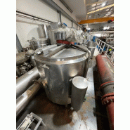 Cuve en acier inoxydable avec agitation et demi-tige