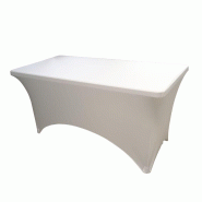 Housse table restangle Nimes 152x76x74 - BLANC Housse table restangle Nimes 152x76x74 - BLANC