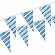 Papstar 10 lots de 1 Guirlande fanion, plastique 4 m "Bavarois bleu" résistant aux intempéries - multicolore plastique 18747 Papstar 10 lots de 1 Guirlande fanion, plastique 4 m "Bavarois bleu" résistant aux intempéries - multicolore plastique 18747