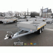 Plateau Eduard - 311 x 160 cm - Double essieu freinée, Ridelles 30cm - Reference -39770