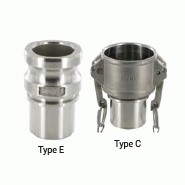 Raccord à cames inox douille lisse et collerette - Type E - YCEDLIX065 - DN 65 - DIN 2828