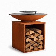 RedFire Braséro Onyx Rusty 60 + Housse + Grille - marron acier 300022CORT