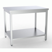 Table inox de travail avec étagère démontable profondeur 700mm longueur 2000m - 7333.0088