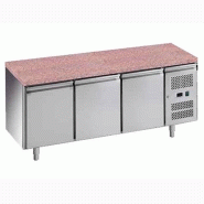 Tour pâtissier réfrigéré 3 portes avec plen en granit - P800 mm | L2g - PA3100TNPZ_0
