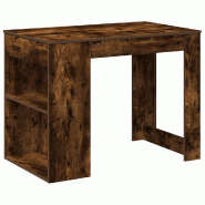 VidaXL Bureau avec tiroir et étagère chêne fumé bois d'ingénierie Modèle Boréal Panorama Jardin - 858690 VidaXL Bureau avec tiroir et étagère chêne fumé bois d'ingénierie Modèle Boréal Panorama Jardin - 858690