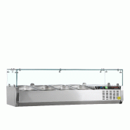 Vitrine réfrigérée GN1/3 GVC38-120 Inox L1200mm 33595 TEFCOLD