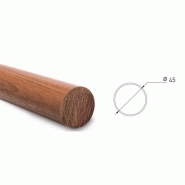 60103-60104 - main courante en bois exotique non verni - diamètre 45 mm