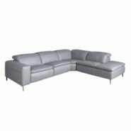 AC ANGEL CERDA Angel Cerdá Canapé d'angle relax droite en cuir gris 6217C 330 x 224 x 100 - gris fourrure 8435631033578 AC ANGEL CERDA Angel Cerdá Canapé d'angle relax droite en cuir gris 6217C 330 x 224 x 100 - gris fourrure 8435631033578