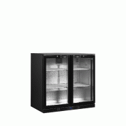 Arrière bar réfrigéré 2 portes DB201H noir TEFCOLD