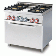 Combiné 4 feux avec four électrique statique et grill. Dimensions 80x60 h90 cm. Modèle CF4-68GEM - 2223