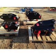 Coupleur hydraulique robuste pour engins de terrassement