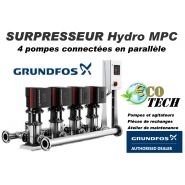 Groupe de surpression 4 pompes  connectées en parallèles hydro mpc grundfos