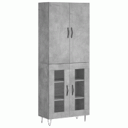 Helloshop26 - Buffet bahut commode armoire meuble de rangement organisateur cuisine salle de séjour salon haut 69,5 x 34 x 180 cm 02_0034532 - 300021