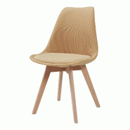 Helloshop26 - Lot de 2 chaises de salle à manger salon design moderne cuisine velours côtelé jaune moutarde 03_0009615 - 3000224782895