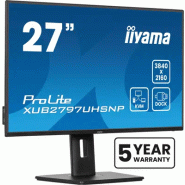 Iiyama ProLite XUB2797UHSNP-B1 écran plat de PC 68,6 cm (27") 3840 x 2160 pixels 4K Ultra HD LED Noi
