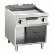 KBS Gastrotechnik KBS Plaque grillade gaz Lisse Chromé 21Kw Avec 3 zones de chauffage Soubassement ouvert - 4059395096835