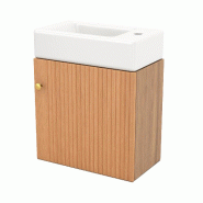 Merax Meuble de Salle de Bain Suspendu 46x26x56 cm - multi-matériau N656P240831A Merax Meuble de Salle de Bain Suspendu 46x26x56 cm - multi-matériau N656P240831A