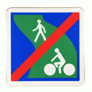 Panneau d'indication C116 - Fin de voie verte - Innov - WP Signalisation Panneau d'indication C116 - Fin de voie verte - Innov - WP Signalisation