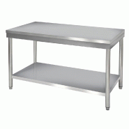 Table de travail 1500mm inox centrale P600
