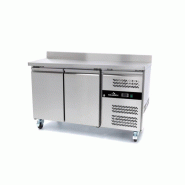 Table réfrigérée adossée Tropicalisée 2 portes PREMIUM - GOLDINOX - inox 3701770829163 Table réfrigérée adossée Tropicalisée 2 portes PREMIUM - GOLDINOX - inox 3701770829163
