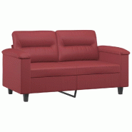 VidaXL Canapé Chesterfield avec traversins 2 places velours Modèle Épure Élite - 359581