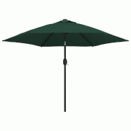VidaXL Parasol de jardin en porte-à-faux avec LED 3 m vert Modèle Atlas Select Pro - 42203