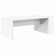 VidaXL Table basse Blanc 95 x 50 x 34 cm Bois d'ingénierie Modèle Atlas Scandinave - 8000164