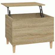 VidaXL Table basse Chêne sonoma 60x44,5x45 cm Bois d'ingénierie Modèle Jardin Omega Prime Plus - 819567