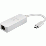 Adaptateur D-Link DUB-E130 USB-C USB 3.0 Gigabit - gris DUB-E130