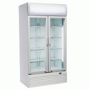 Armoire à boissons blanche 2 portes battantes 800 L - avec canopy | Coolhead - DC800H