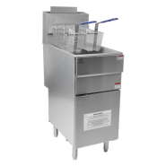 Friteuse À gaz sur coffre professionnelle 23l - 26.4kw - gf90-ct