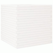 Helloshop26 - Jardinière bac lit surélevé plantes fleurs terrasse jardin 70 x 70 x 68,5 cm bois de pin massif blanc 02_0037831 - 3000217633753
