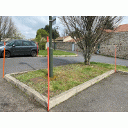 (Palette) Jalons PVC de signalisation neige avec bouchon et bande auto-réfléchissante classe 2 - JLNGPVC2RG-MR01/B