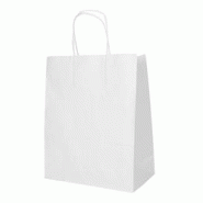 Papstar 8 lots de 25 Sacs, papier 44 cm x 32 cm x 17 cm blanc avec poignées ficelle - blanc papier 88844 Papstar 8 lots de 25 Sacs, papier 44 cm x 32 cm x 17 cm blanc avec poignées ficelle - blanc papier 88844