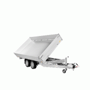 Remorque Tri-benne SARIS - K3 356 - 356 x 184 - PTAC : 2700 kg - 2 Essieux - Freinée - Référence K3 306 184 2700 2
